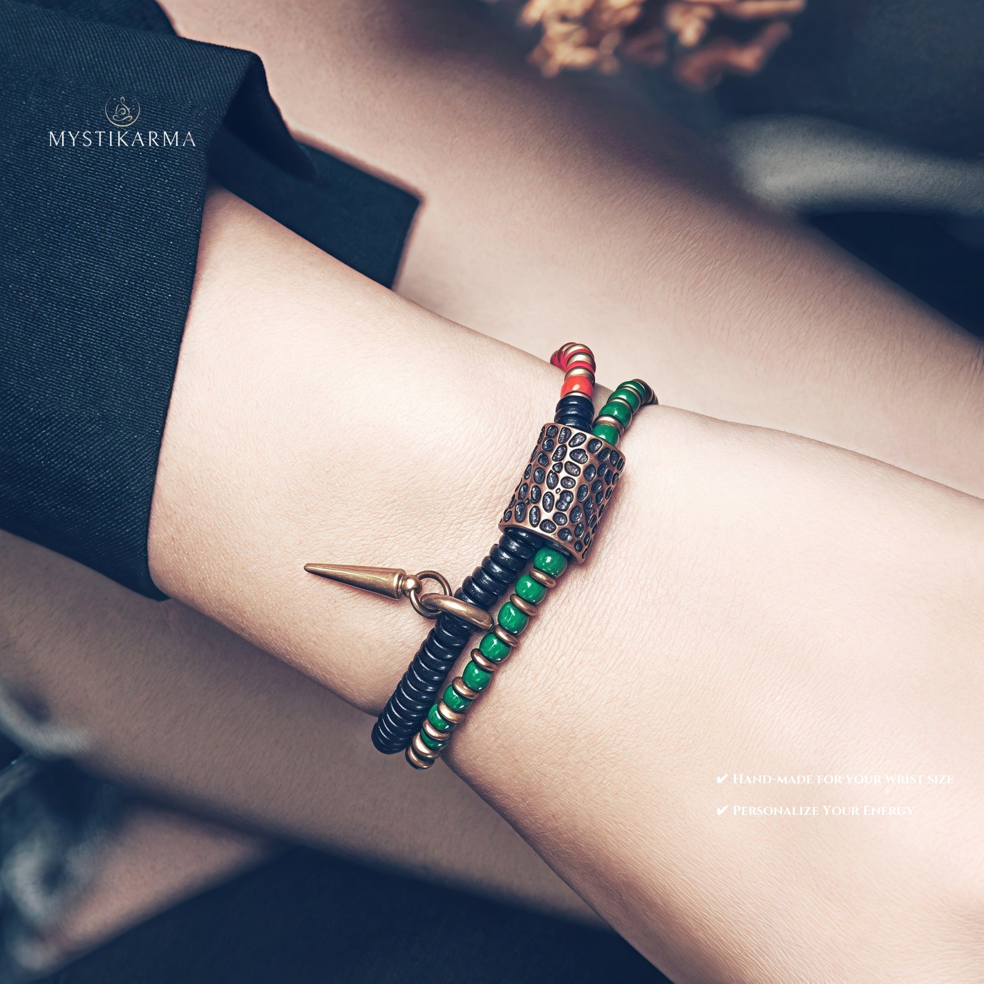 Two-Tone Bead Bracelet