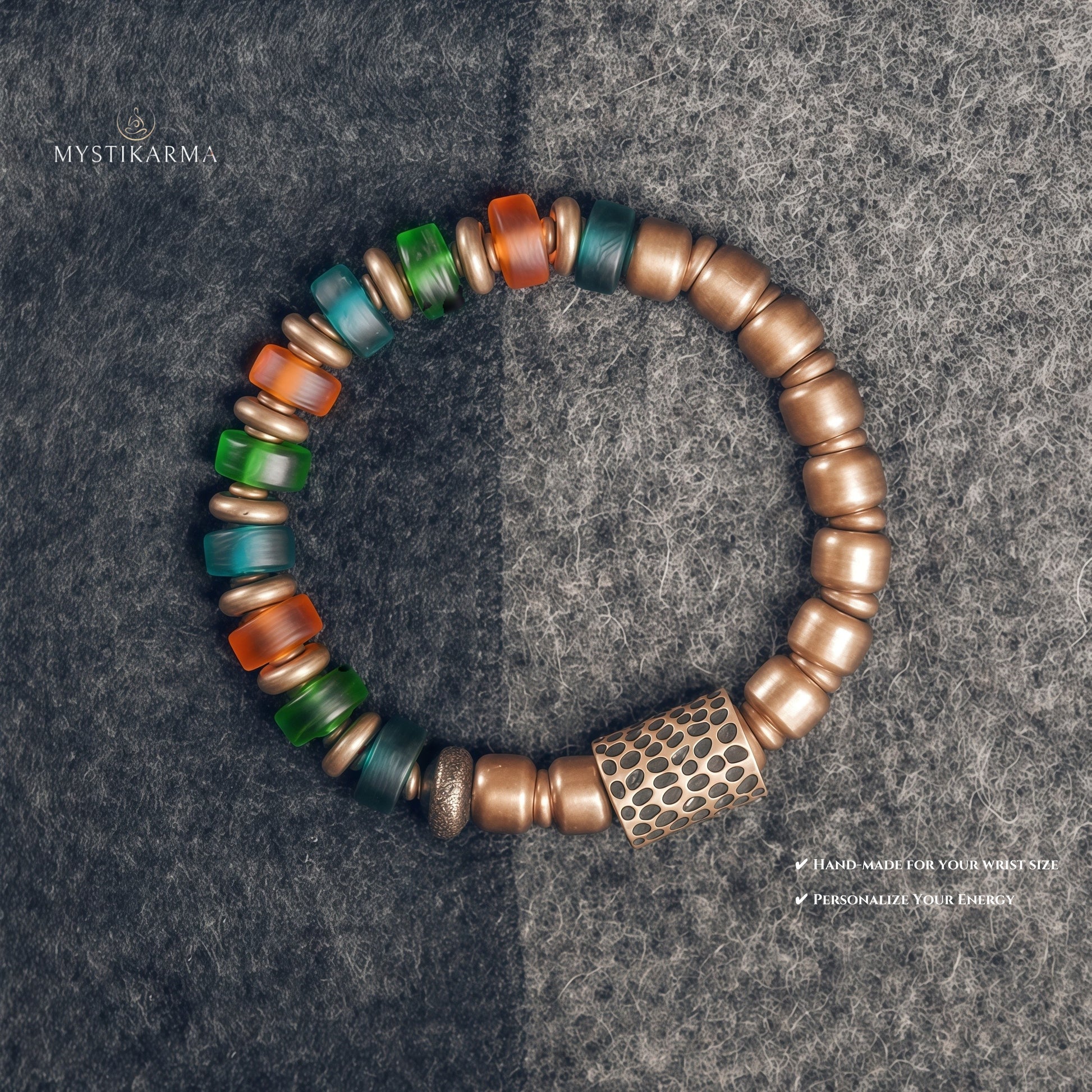 Ancient Glazed Beads Bracelet