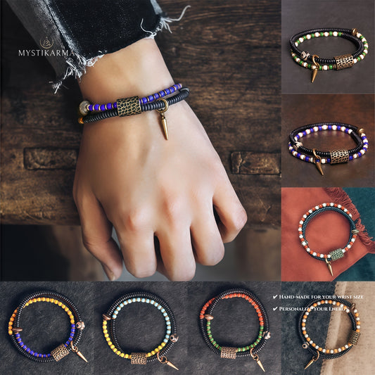 Two-Tone Bead Bracelet