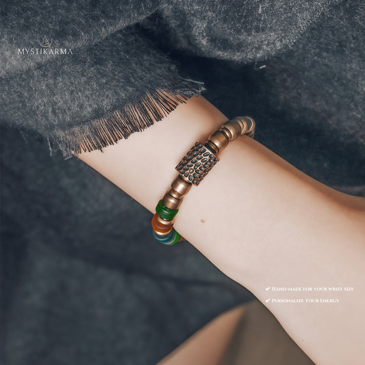 Ancient Glazed Beads Bracelet