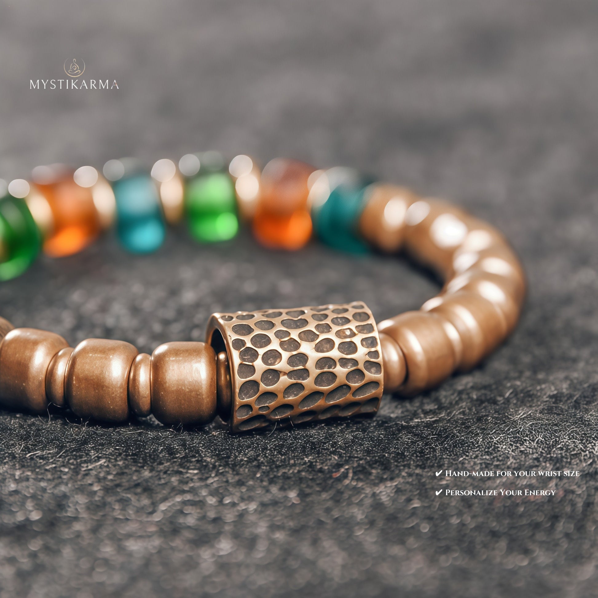 Ancient Glazed Beads Bracelet