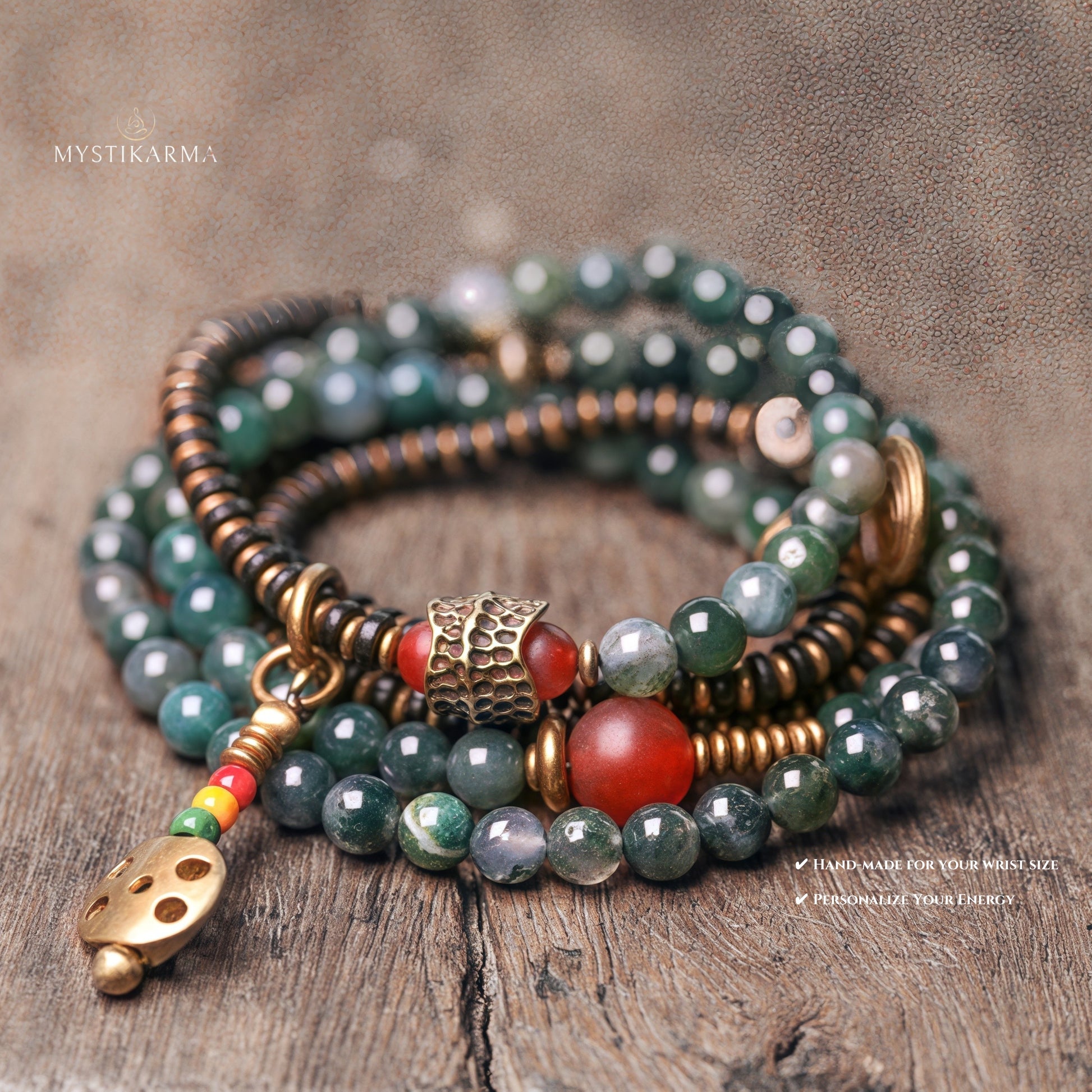 Moss Agate & Copper