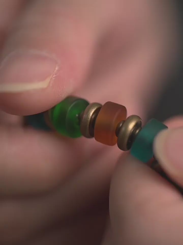 Ancient Glazed Beads Bracelet