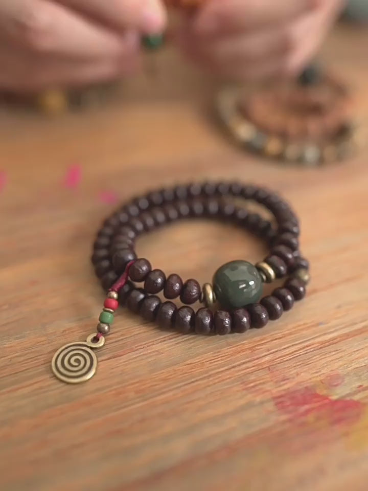 Lavender Buddhist Beads